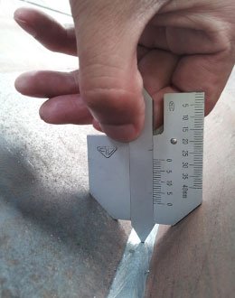 焊縫厚度檢查